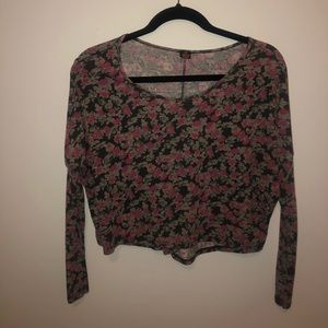 Poof Floral Crop Top